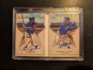 Joe Carter Roberto Alomar 2024 Boys of Summer Dual On Card Booklet Auto #/25 - Picture 1 of 2