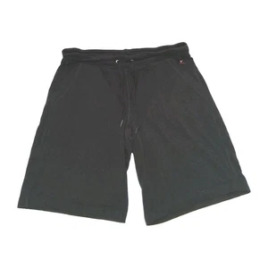 Danskin Black Athletic Shorts Womens Medium M Pull On Drawstring & Pockets - Picture 1 of 9