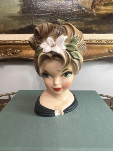 Vaso Vintage INARCO Mitzi Gaynor Testa di Signora E-2968 Danneggiato Progetto Pezzo ~Leggi~�� - Foto 1 di 24