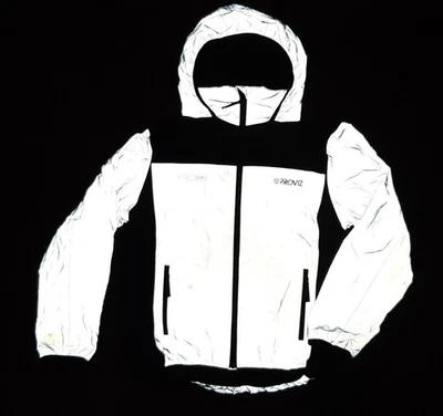 Jacke Reflektorjacke Gr. 128/134 silber reflektierend Fleece Hardshell - Bild 1 von 4