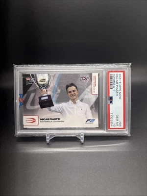 2021 Topps Now Formula 1 #89 Oscar Piastri PSA 10 GEM MT RC F1 F2 - Image 1 of 2
