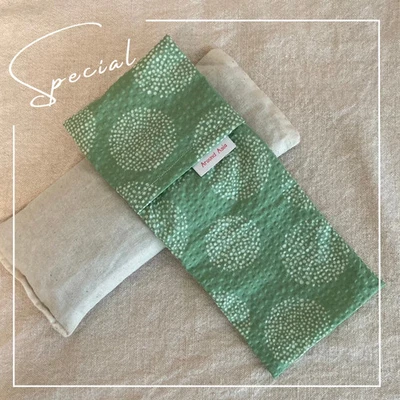 やさしいコットンのサッカー生地の本格アイピロー |Sweet Cotton Sucker Yoga Eye Pillow - Image 1 of 4