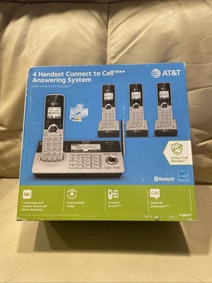 AT&T TL96477 Cordless Phone System 4 Handsets Connect To CelL BLUETOOTH SEALED - Image 1 of 2