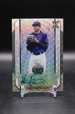 Alexander Vizcaino, New York Yankees, 2021 Leaf Metal Draft, Auto, RC, #BA-AV2 - Image 1 of 2