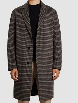 $795 Theory Mens Gray Suffolk Wool Cashmere Double-Face Overcoat Jacket Lrg NWT - Image 1 of 4