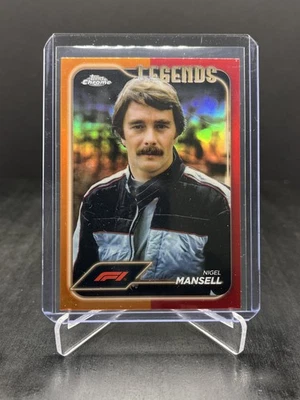 2024 Topps Chrome Formula 1 F1 Nigel Mansell Legends Orange Red SP #189 - Image 1 of 2