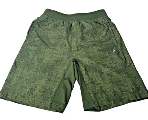 Gaiam Men’s Athletic Green Camo Shorts Size Small Gym Training - Imagen 1 de 6