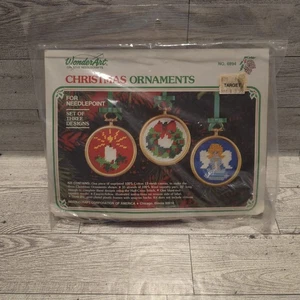 Kit de adornos navideños Wonder Art #6894 Juego de 3 diseños de agujas vintage - Imagen 1 de 8