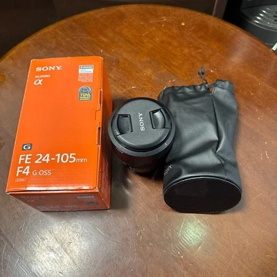 [Near Mint] Sony FE 24-105mm f/4 G OSS SEL24105G Lens w/ Hood Case Box Japan - Image 1 of 4