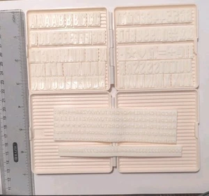 We R Memory- Uppercase letters & Numbers Typeset Stamp Refill LARGE & SMALL - Picture 1 of 4
