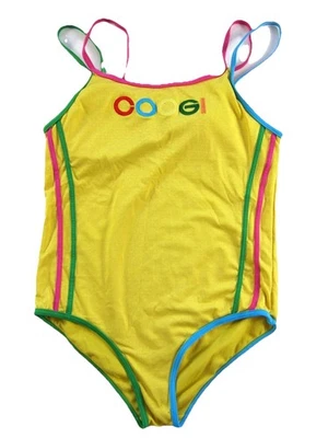 COOGI Australia Label Yellow Pink Green One Piece Swimsuit Women Small - Image 1 of 4