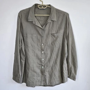 Katies Size 20 Linen Blend Shirt Lite Khaki - Picture 1 of 9