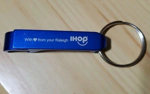IHOP Raleigh NC Promo Bottle Opener Keyring Electric Blue Restaurant  - Picture 1 of 2
