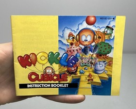 Nintendo NES Kickle Cubicle Original Manual de Instrucciones *Aut&eacute;ntico*