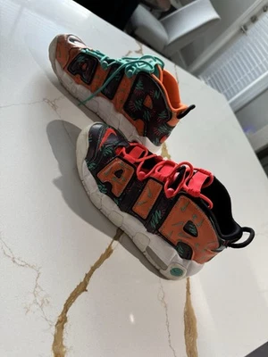 Nike Air Uptempo Juvenil "What The" Años 90 Naranja Jade AT3408-800 Talla 6Y  Foto 1 de 4