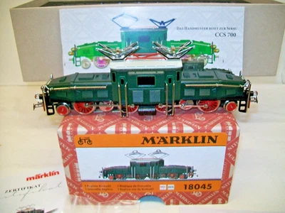 Märklin H0 18045 - Replika-Krokodil (ehemaliges CCS 700) mfX-Decoder  AC TOP OVP - Bild 1 von 4