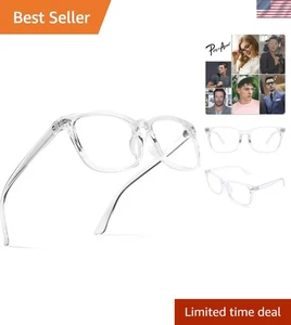 Elegantes gafas de montura transparente sin receta para hombre y mujer, lente de 55 mm - Imagen 1 de 10