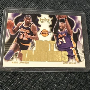 Kobe Bryant/Magic Johnson 2008-09 Fleer Hot Prospects - Hot Tandems #HT-9 LAKERS - Imagen 1 de 3
