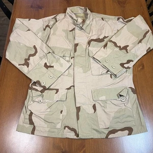 Vintage US Military Jacket Mens Medium Short Desert Camo Ripstop Combat 90s 8415 - Picture 1 of 5