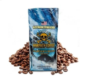 Warpath Kaffee Dark Roast Ganze Bohne Mariner's Mischung Extra Stark Geröstet 12 Oz. - Bild 1 von 9