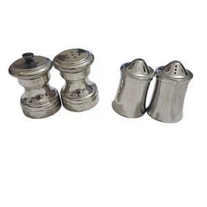 Raimond & Olde Hall Salz Pfefferstreuer & Mühle Zinn Edelstahl 2 Paar Vintage - Bild 1 von 10