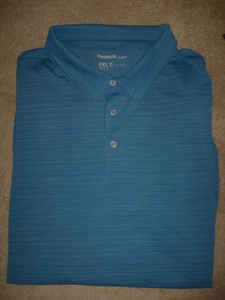 Herren Poloshirt blau meliert Reebok Golf 6XLT neu ohne Etikett - Bild 1 von 1