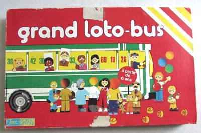 Ancien jeu de société Grand Loto-Bus Robert Laffont 6 ans+ Complet Voir photos - Photo 1/4