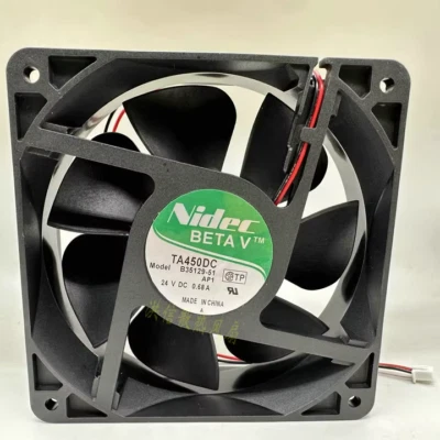 Ventilador inversor de 2 hilos 120*120*38 mm 1 pieza NIDEC TA450DC B35129-51 DC24V 0,68A Foto 1 de 3