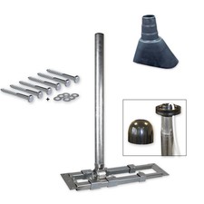 Dachsparrenhalter Herkules S60/900 XL Mastkappe, Mastmanschette SET