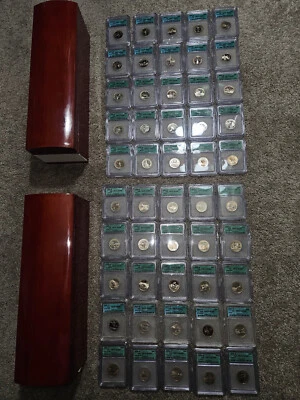 🌟 1999-S to 2008-S State Quarters ICG PR70 DCAM Full Set 50 Coins w/Delaware - Image 1 of 4