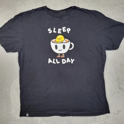 Camisa Tokidoki Hombres XXL Gudetama Gráfico Camiseta Animación Ciber Dibujos Animados Día del Sueño Foto 1 de 4