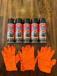Aervoe 514 Engine Enamel Paint Black Gloss 12-Oz 5-Pack 3 Torque Gloves - Picture 1 of 3