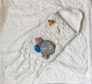 Crossbody crochet flower handbag Benetton - Picture 1 of 9