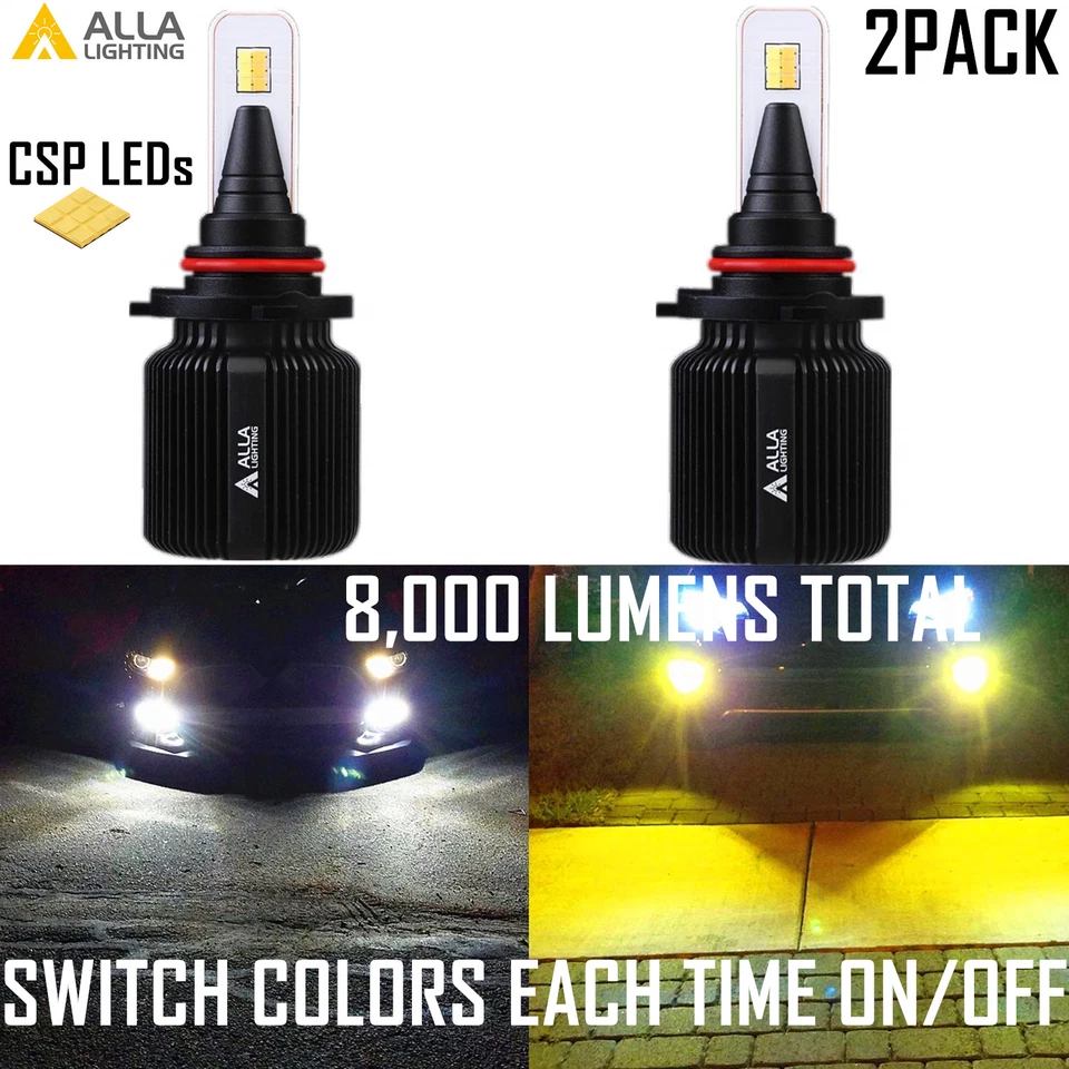 Alla 9006 Switchback White YELLOW Daytime Running Light|Fog Light|Headlight Bulb - Image 1 of 4