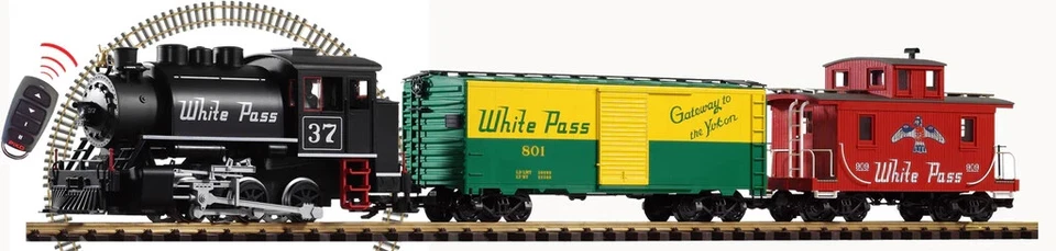 Piko G Scale 38109 White Pass & Yukon Route Freight R/C Starter Set w/Analog Snd - Image 1 of 1