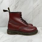 Doc Dr Martens 1460 Womens Size 8 Oxblood Burgundy Leather Combat Ankle Boots