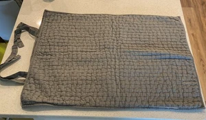 2 POTTERY BARN Standard Pillow Shams Quilted Cotton Gray. 20x27” - Picture 1 of 8