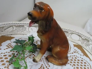 Perro Setter irlandés de porcelana Lipper & Mann 6" de alto vintage - Imagen 1 de 5