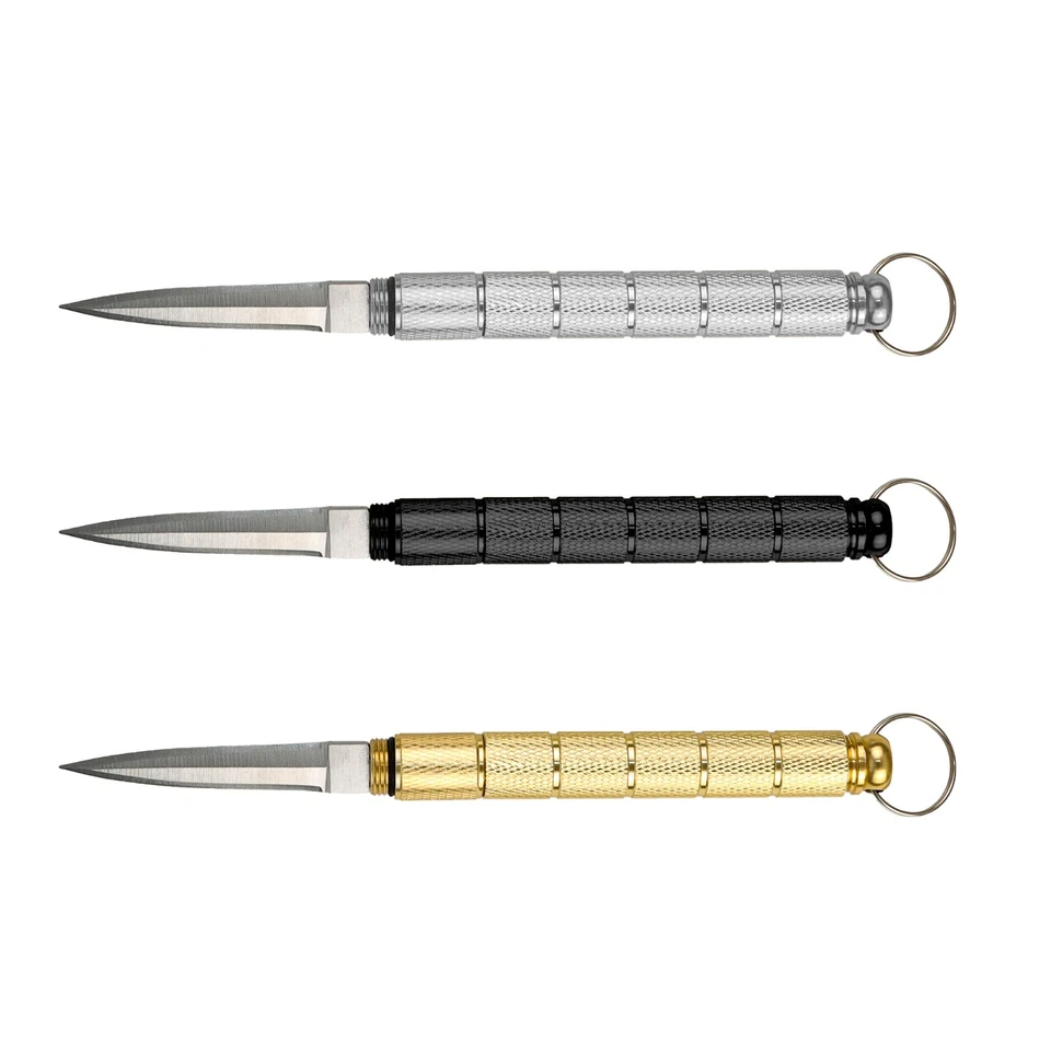 KAPOUA Multifunctional Outdoor Portable Knife with Key Ring, Stainless Steel Mini Stick