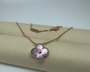 VAN CLEEF & ARPELS Holiday 2014 Collier 18kt Roségold Grey MOP Diamant - Bild 1 von 4