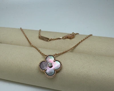 VAN CLEEF & ARPELS Holiday 2014 Collier 18kt Roségold Grey MOP Diamant - Bild 1 von 4