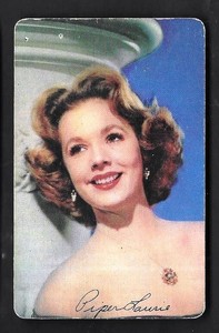 1953 Mother's Cookies # 7 PIPER LAURIE VG - VG/EXCELLENT