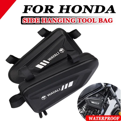 Bolsa lateral de sillín impermeable bolsa de almacenamiento de herramientas para Honda CB400 CB400F CB400X CB450 Foto 1 de 4