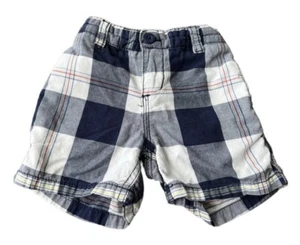 Nautica Baby Boy Shorts Size 12-18 Months, Blue and White Check, Cotton, Pockets - Picture 1 of 5