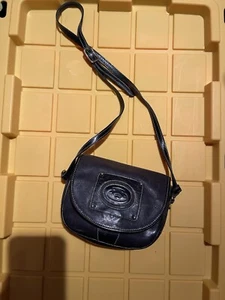 Bolso de hombro cruzado negro vintage sin marca - Imagen 1 de 7