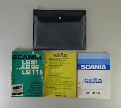 Mappa di Bordo + Istruzioni D'Uso Scania Camion LB 81/86/111 6-Zylinder Di - Immagine 1 di 4