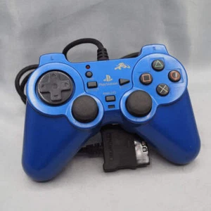 PS2 Analog Turbo Controller Takumi Blue Control Pad Only FUJIWORK Tested Wired - Picture 1 of 14