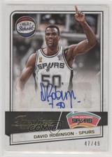 2015-16 Panini Prestige Old School Signatures /49 David Robinson #OS-DR Auto HOF