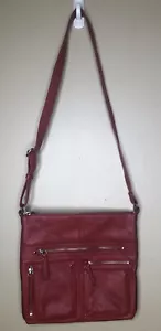 INC Bolso Rojo Cartera Bolsillos Cremallera Bolsas Imitación Cuero 11.5 X 12 pulgadas - Imagen 1 de 6