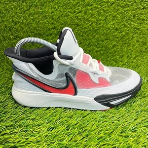 Nike Kyrie 8 GO Boys Size 5Y White Black Red Athletic Basketball Shoes Sneakers - Picture 1 of 10